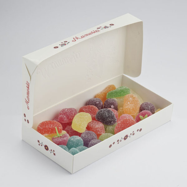 Bombones de fruta confitados