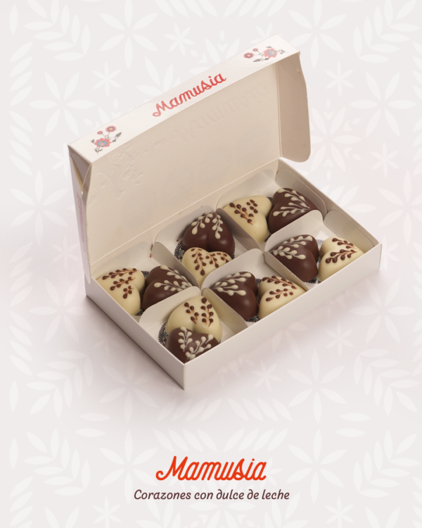 Bombones de corazones rellenos de dulce de leche - Imagen 3